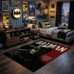 Batman Dark Knight Quote Area Rug - Detective Comics Vengeance Design, Cinematic Hero Decor for Bedroom, Gaming Lair & Office - Image 2