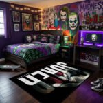 Joker Arthur Fleck Quote Area Rug - "Make More Cents" Bold Typography Design, Dark Knight Cinematic Decor for Bedroom & Gaming Room - Image 2