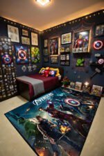 The Avengers Action Scene Rug – Epic Superhero Battle Area Rug for Kids Room - Image 3