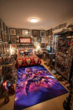 Avengers: Endgame Marvel Avengers Cosmic Team Rug – Superhero Galaxy Battle Kids Bedroom Area Rug - Image 3