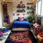 Marvel Avengers Area Rug - Large Non-Slip Floor Mat for Living Room & Kids Bedroom