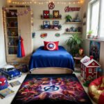 Marvel Avengers Avengers Infinity Team Symbol Rug – Cosmic Superhero Bedroom Area Rug