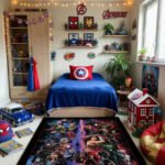 Avengers: Endgame Marvel Avengers Cosmic Team Rug – Superhero Galaxy Battle Kids Bedroom Area Rug