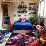 Avengers: Endgame Inspired Cosmic Avengers Rug – Epic Superhero Battle Art Area Rug