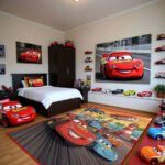 Disney Cars Lightning McQueen & Friends Area Rug, Racing Desert Scene, Soft Non-Slip Bedroom Playroom Decor for Boys - Image 3