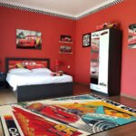 Disney Cars Piston Cup Champion Area Rug - Lightning McQueen #95 Graphic Decor, Soft Non-Slip Racing Rug for Boys Bedroom & Playroom - Image 2