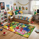Super Mario Rug - Mario Character Area Rug - Nintendo Gaming Room Carpet - Kids Playroom Decor