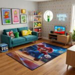 Super Mario Brothers Area Rug - Non-Slip Floor Carpet for Kids Bedroom & Playroom Decor - Image 2