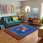 Super Mario 3D Printed Area Rug - Soft Large Gaming Carpet with Anti-Slip Backing - Image 2