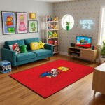 Super Mario Question Block Rug – Classic Mario Jump Gaming Room Rug for Kids - Image 2