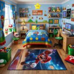Super Mario Brothers Area Rug - Non-Slip Floor Carpet for Kids Bedroom & Playroom Decor - Image 3