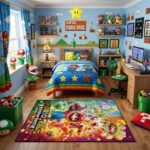Mario And Rabbids Kingdom Battle Rug – Colorful Mario Gaming Room Area Rug for Kids - Image 3