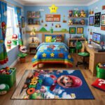Super Mario Adventure Rug – Classic Mario Gaming Room Area Rug for Kids - Image 2