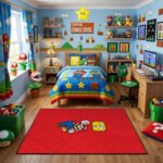 Super Mario Question Block Rug – Classic Mario Jump Gaming Room Rug for Kids - Image 3