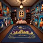 Aladdin Magic Carpet Area Rug, Arabian Palace Cartoon Design, Soft Non-Slip Decorative Rug for Bedroom & Living Room - Image 2