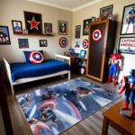 Captain America Avenger Rug - Washable Anti-Skid Floor Decor for Playroom & Man Cave - Image 2