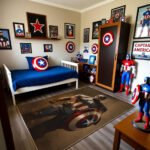 Captain America Battle Shield Hero Rug – Marvel Cinematic Superhero Area Rug - Image 3
