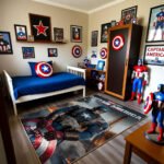 Captain America Paris Battle Hero Rug – Marvel Superhero Bedroom Area Rug - Image 3