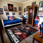 Captain America Leader Soldier Legend Rug – Marvel Superhero Bedroom Area Rug - Image 3