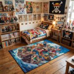 One Piece Straw Hat Crew Grand Adventure Area Rug - Sailing Action Scene, Modern Anime Bedroom & Gaming Room Decor, Soft Non-Slip Floor Mat - Image 3