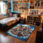 One Piece Straw Hat Crew Grand Adventure Area Rug - Sailing Action Scene, Modern Anime Bedroom & Gaming Room Decor, Soft Non-Slip Floor Mat - Image 2