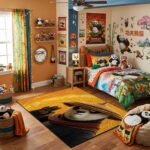 Kung Fu Panda Po Dragon Warrior Area Rug - Golden Heroic Glow Design, Modern Kids Bedroom & Playroom Decor, Soft Non-Slip Floor Mat - Image 2