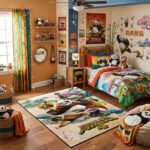 Kung Fu Panda 4 Movie Area Rug - Po & Zhen Heroic Duo Design, Modern Kids Bedroom & Playroom Decor, Soft Non-Slip Floor Mat - Image 2