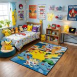 Pokémon Ash & Pikachu Adventure Area Rug - Classic Squad Collage Design, Modern Bedroom & Gaming Room Decor, Soft Non-Slip Floor Mat - Image 2
